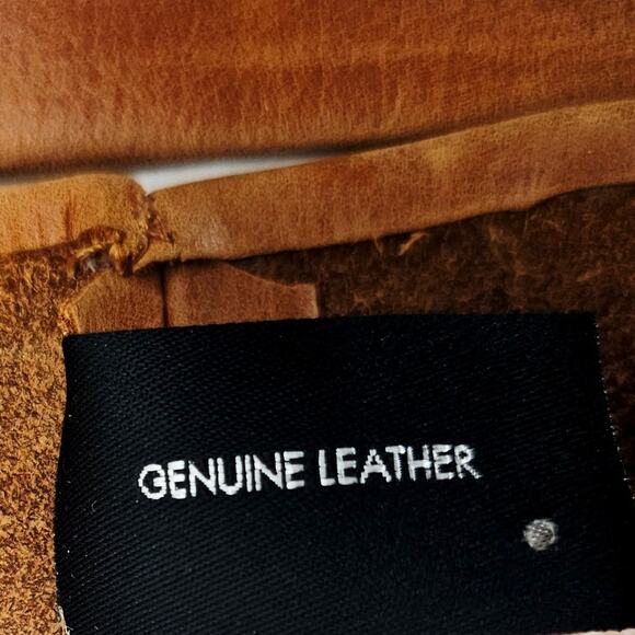 ADA Midi Leather Wrap Belt Tan Brown One Size Boho Chic Bohemian Earthy Lange - Picture 10 of 14